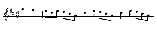 Tom Jones, - staff notation