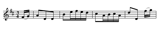 Tom Jones's Waltz - staff notation