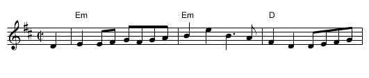 Tom McVicars Reel - staff notation