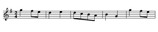 Tom Prick'its Favourite - staff notation