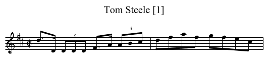 Tom Steele [1] - staff notation