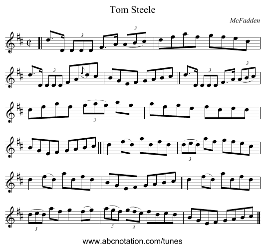 Tom Steele - staff notation
