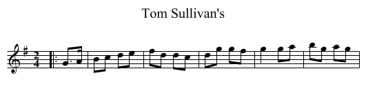 Tom Sullivan's - staff notation