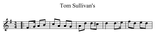 Tom Sullivan's - staff notation