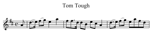 Tom Tough - staff notation