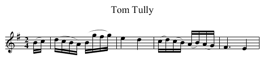 Tom Tully - staff notation