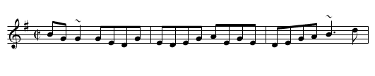Tom Ward's Downfall - staff notation