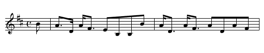 Tombreackachie's Strathspey - staff notation