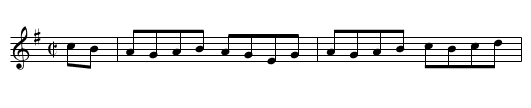 Tomgraney Castle - staff notation