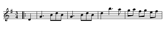Tommy Bhetty's Waltz - staff notation
