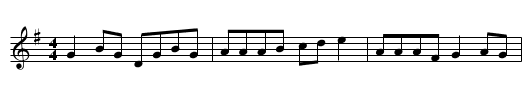 Tommy Hunt's - staff notation