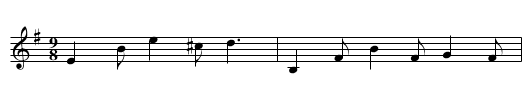Tommy Potts' Slip Jig - staff notation