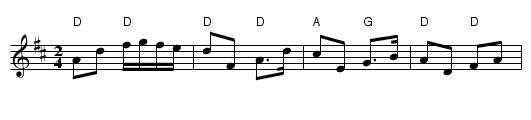 Tommy Reck's Polka - staff notation