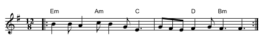 Ton simple gavotte - staff notation