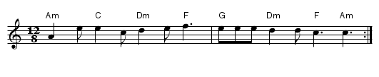 Ton simple gavotte - staff notation