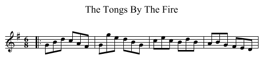 Tongs By The Fire, The  - staff notation