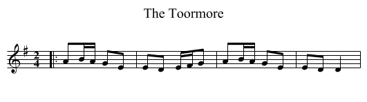 Toormore, The  - staff notation