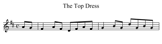 Top Dress, The - staff notation