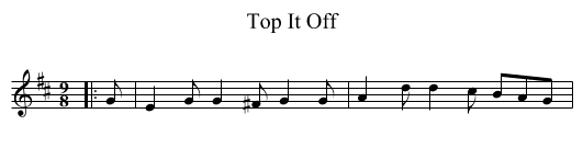 Top It Off - staff notation
