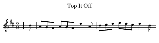 Top It Off - staff notation