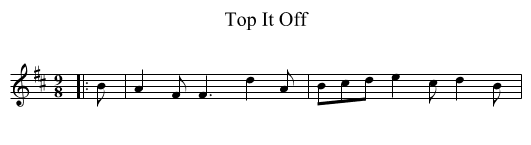 Top It Off - staff notation