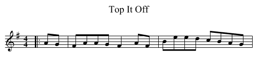 Top It Off - staff notation