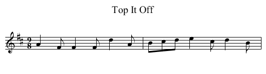 Top It Off - staff notation