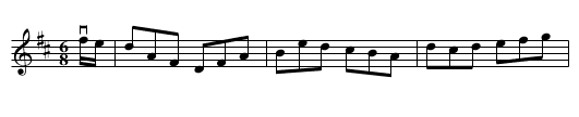 Top of Cork Road -- Jig - staff notation