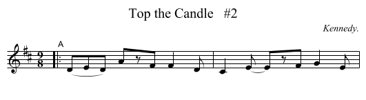 Top the Candle   #2 - staff notation