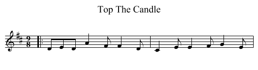 Top The Candle - staff notation
