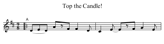 Top the Candle! - staff notation