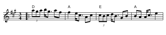 Topphuv'leken (pols) - staff notation