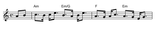 Torf's Tune - staff notation