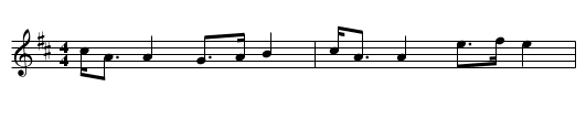 Tormaid - staff notation