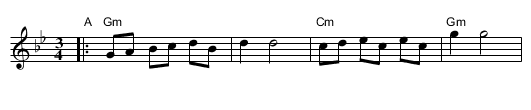 Torna a Sorrento  [Gm,G] - staff notation