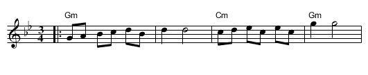 Torna a Sorrento  [Gm,G] - staff notation