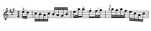 Tornado -- Reel - staff notation