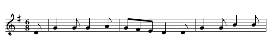 Torth o Fara - staff notation