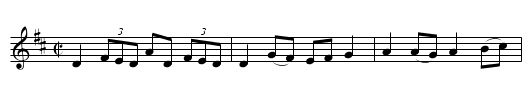 Toss The Feathers (2nd Setting)  (reel)     1225 - staff notation