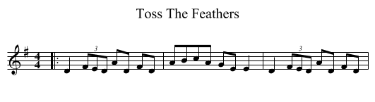 Toss The Feathers - staff notation