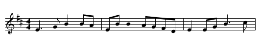 Toss the Feathers - staff notation