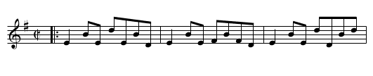 TOSS THE FEATHERS - staff notation