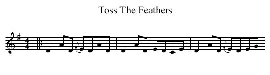 Toss The Feathers - staff notation