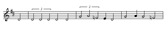 Totenamt - staff notation