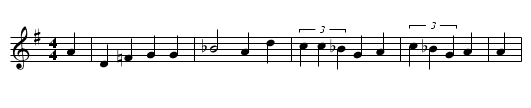 Totenamt - staff notation