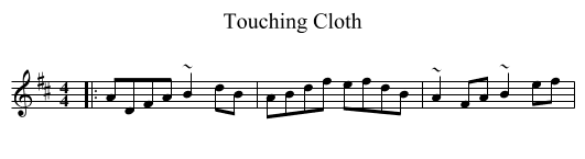 Touching Cloth - staff notation