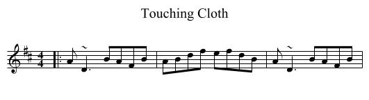 Touching Cloth - staff notation