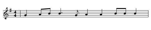 TOUR - staff notation