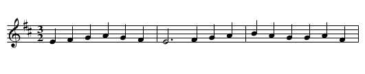 Tourdion - staff notation