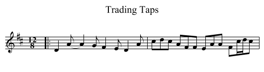 Trading Taps - staff notation